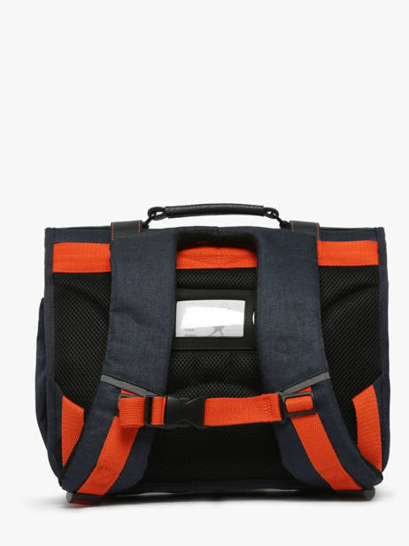Boekentas Voor Kinderen 2 Compartimenten Cameleon Oranje vintage urban CA35 ander zicht 4