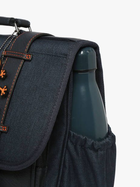 Boekentas Voor Kinderen 2 Compartimenten Cameleon Oranje vintage urban CA35 ander zicht 5