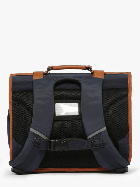 Boekentas Kinderen 2 Compartimenten Cameleon Bruin vintage urban CA38 ander zicht 4