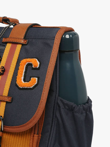 Boekentas Kinderen 2 Compartimenten Cameleon Bruin vintage urban CA38 ander zicht 5