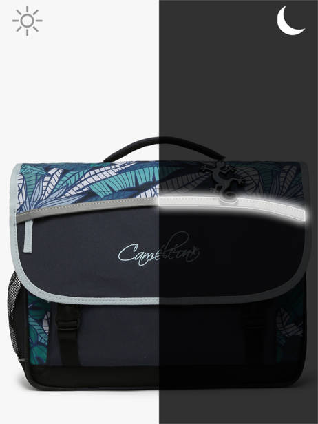 Boekentas Kind 3 Compartimenten Cameleon Blauw actual CA41 ander zicht 7