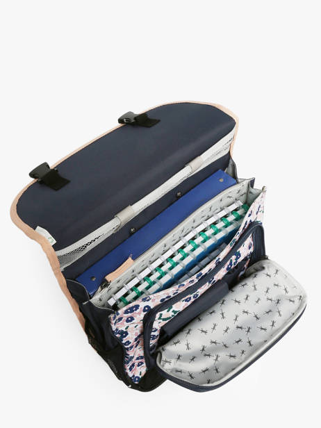 Boekentas Op Wieltjes Kind 2 Compartimenten Cameleon Blauw actual CR38 ander zicht 3