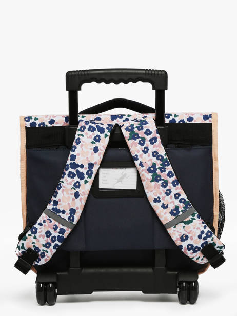 Boekentas Op Wieltjes Kind 2 Compartimenten Cameleon Blauw actual CR38 ander zicht 4