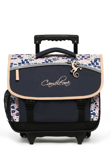 Boekentas Op Wieltjes Kind 2 Compartimenten Cameleon Blauw actual CR38 ander zicht 7
