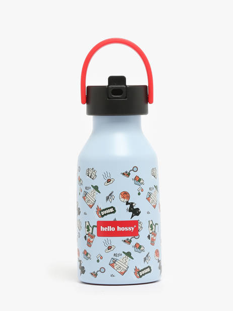 Drinkfles Hello hossy Blauw cool kids 350M