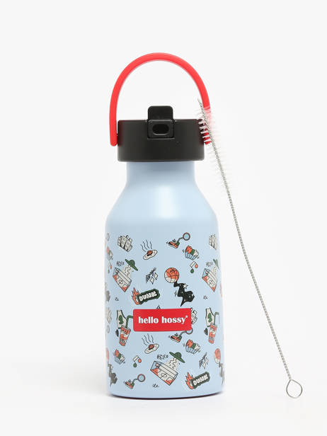 Drinkfles Hello hossy Blauw cool kids 350M ander zicht 2