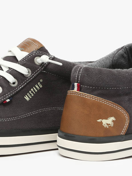 Sneakers Mustang Zwart men 4072507 ander zicht 3