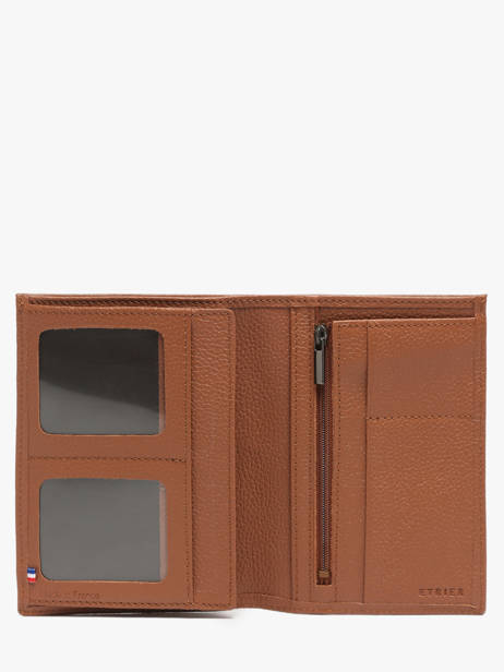 Portefeuille Madras Leder Etrier Bruin madras EMAD442 ander zicht 1