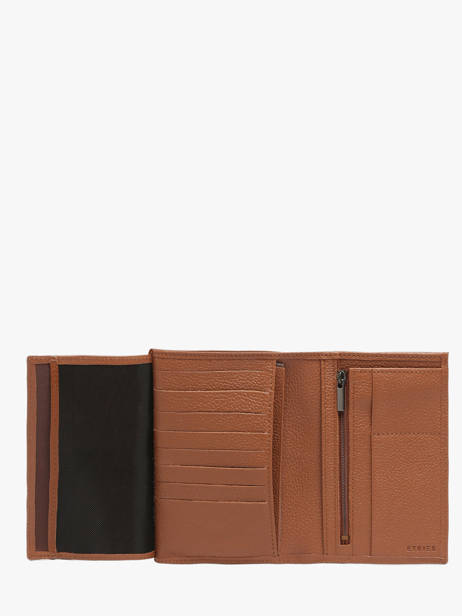 Portefeuille Madras Leder Etrier Bruin madras EMAD442 ander zicht 2