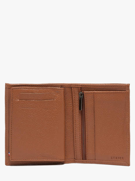 Portefeuille Leder Madras Etrier Bruin madras EMAD247 ander zicht 1