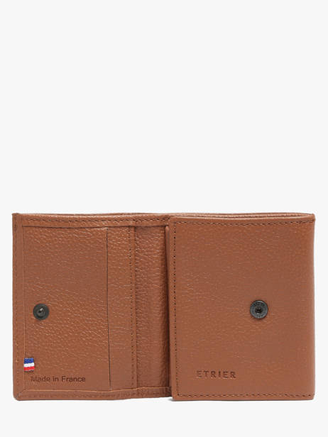 Portemonnee Madras Leder Etrier Bruin madras EMAD097 ander zicht 1
