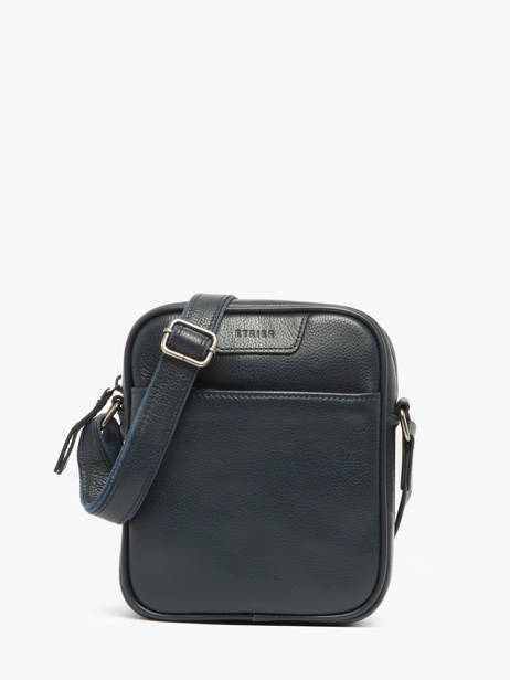 Cross Body Tas Flandres Leder Etrier Blauw flandres 1920086