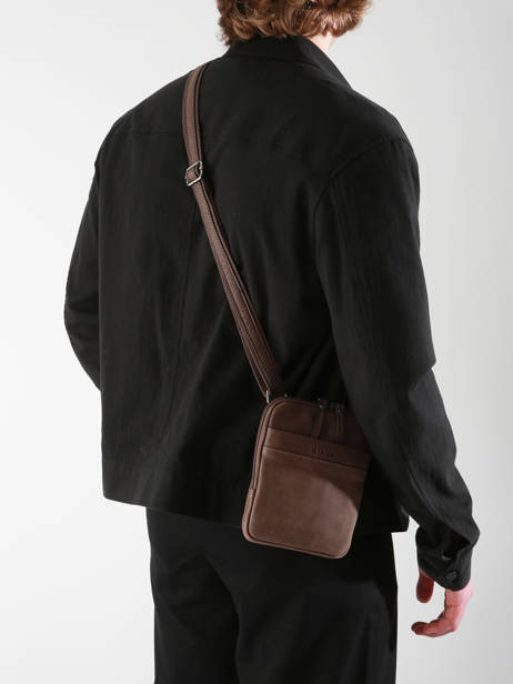 Cross Body Tas Spider Etrier Bruin spider ESPI728S ander zicht 1