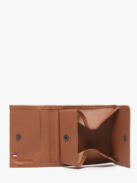 Portemonnee Madras Leder Etrier Bruin madras EMAD097 ander zicht 2