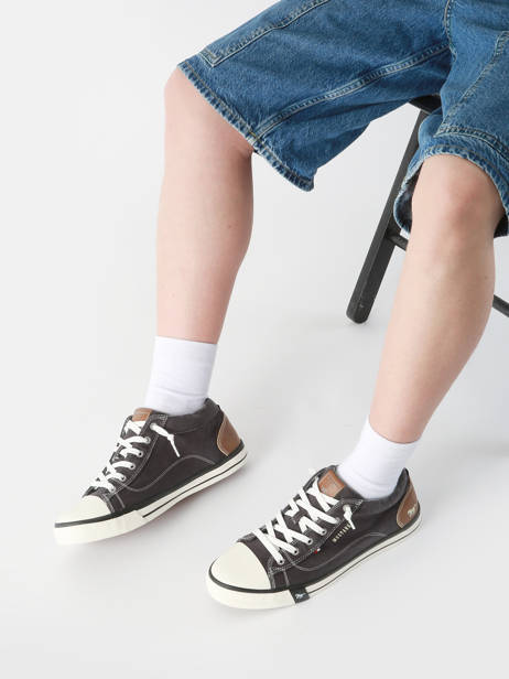 Sneakers Mustang Zwart men 4072507 ander zicht 1