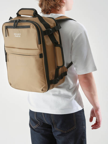 Business Rugzak Delsey Beige maubert 2.0 3813640W ander zicht 1