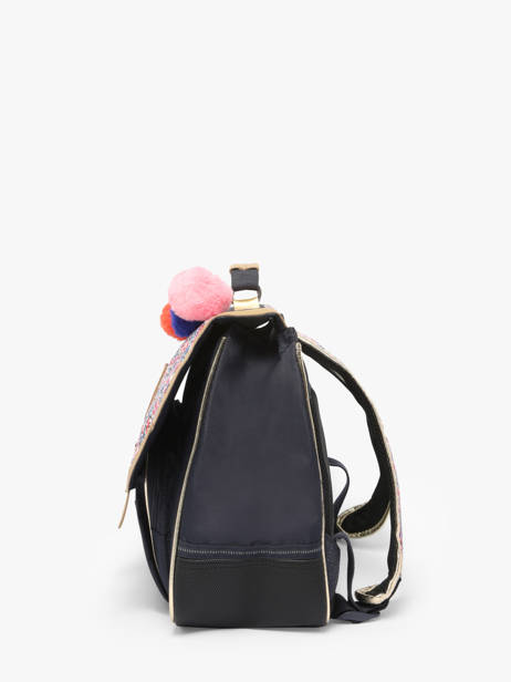 Boekentas 1 Compartiment Tann's Blauw les fantaisies f 35265 ander zicht 2