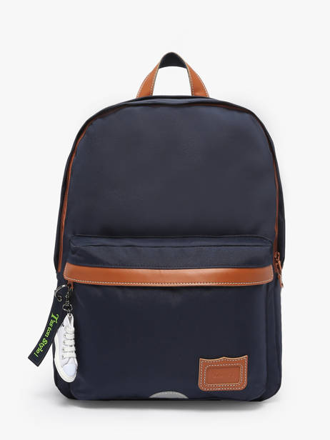 Rugzak 2 Compartimenten Tann's Blauw les fantaisies g - 22-63111 ander zicht 1