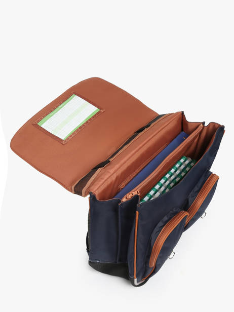 Boekentas 2 Compartimenten Tann's Blauw les fantaisies g 41111 ander zicht 2
