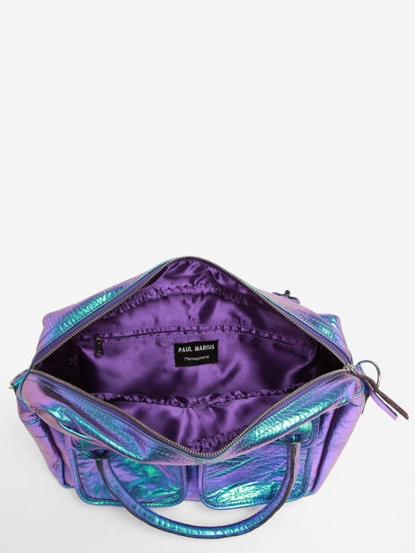Handtas A4 Formaat Paul marius Blauw scarabee 25573-39 ander zicht 3