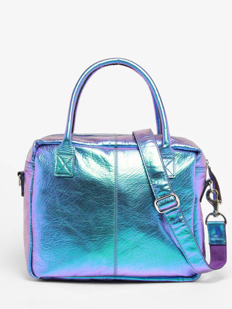 Handtas A4 Formaat Paul marius Blauw scarabee 25573-39 ander zicht 4