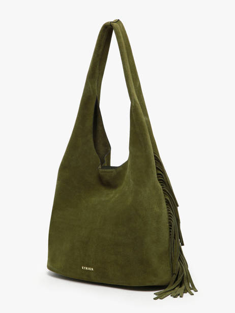 Schoudertas M Country Leder Etrier Groen country ECOU154M ander zicht 2