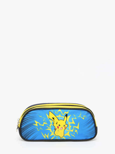 Pennenzak 2 Compartimenten Pokemon Blauw pikachu eclair 25IK207D