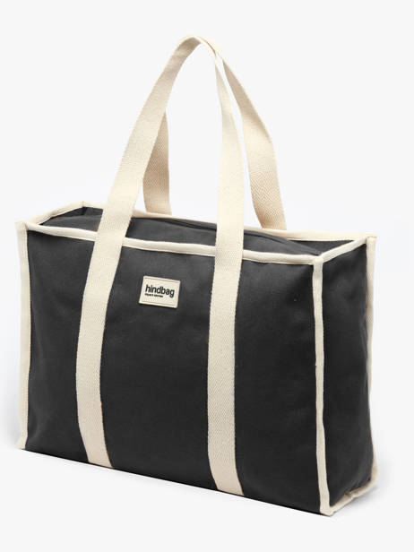 Schoudertas Oscar Katoen Hindbag Zwart best seller OSCAR ander zicht 2