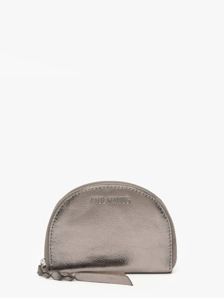 Portefeuille Manon Leder Paul marius Zilver vintage MANON