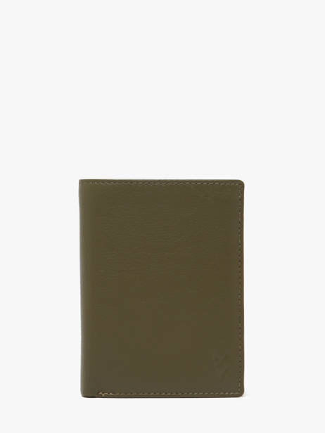 Portefeuille Leder Yves renard Groen smooth 15419