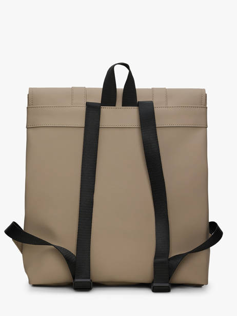 Rugzak 1 Compartiment Rains Beige city 13310 ander zicht 3