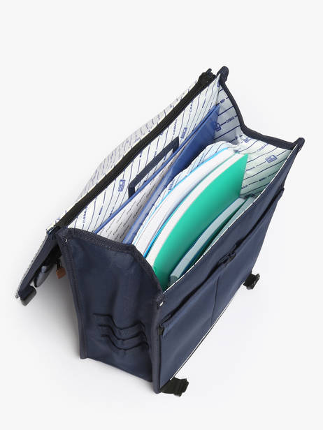 Rugzak 2 Compartimenten Cabaia Blauw school L ander zicht 4