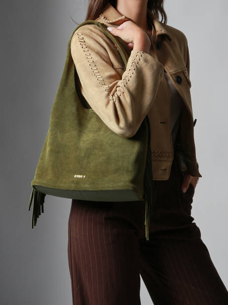 Schoudertas M Country Leder Etrier Groen country ECOU154M ander zicht 1