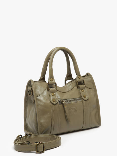 Cross Body Tas Cow Leder Basilic pepper Groen cow BCOW72 ander zicht 2