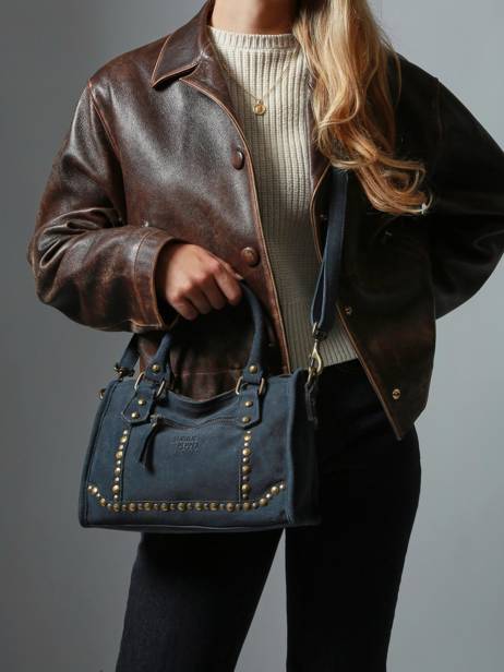 Cross Body Tas Houston Leder Basilic pepper Blauw houston BHOU72 ander zicht 1