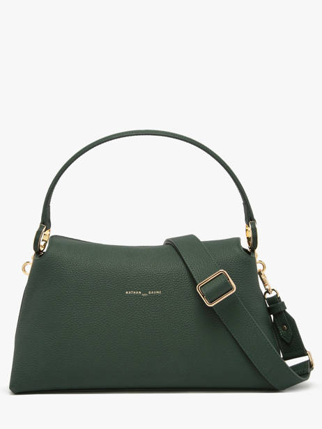 Schoudertas Freesia Leder Nathan baume Groen eden 4 ander zicht 4