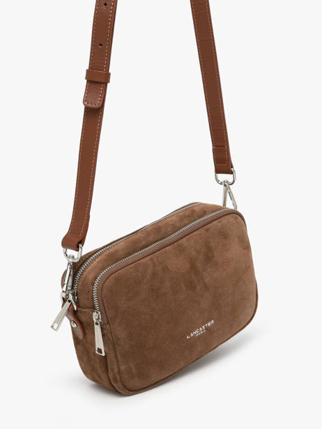 Cross Body Tas Suede Leder Lancaster Bruin suede 65 ander zicht 2