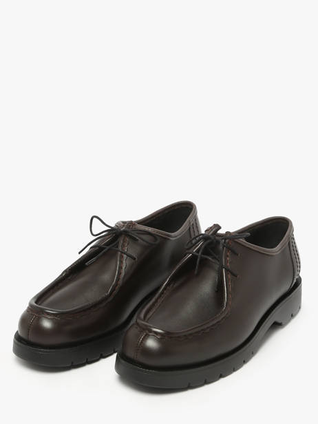 Derby Veterschoenen Uit Leder Kleman Bruin men PADROR ander zicht 2