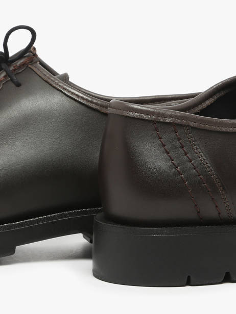 Derby Veterschoenen Uit Leder Kleman Bruin men PADROR ander zicht 3