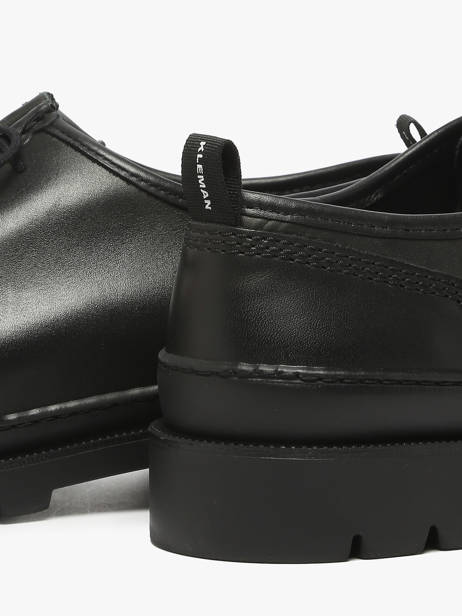 Derby Veterschoenen Uit Leder Kleman Zwart men MAJOR ander zicht 3