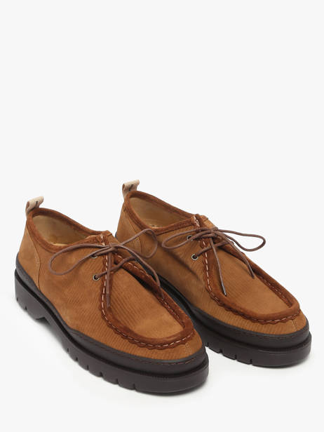 Derby Veterschoenen Uit Leder Kleman Bruin men MAJORV ander zicht 2