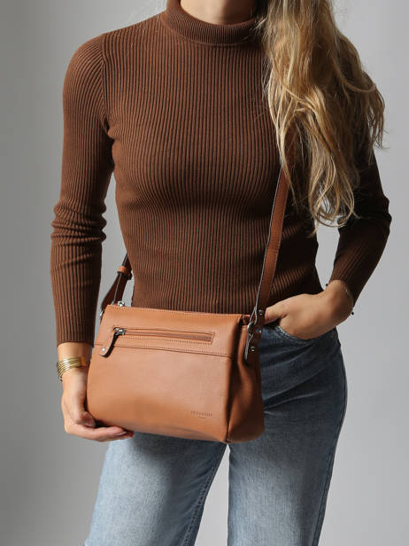 Cross Body Tas Confort Leder Hexagona Bruin confort 466744 ander zicht 1