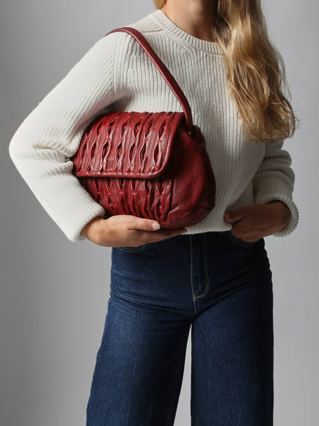 Schoudertas Heritage Leder Biba Violet heritage MEE1L ander zicht 1