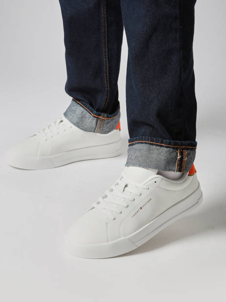 Sneakers Uit Leder Tommy hilfiger Wit men 53670K6 ander zicht 1