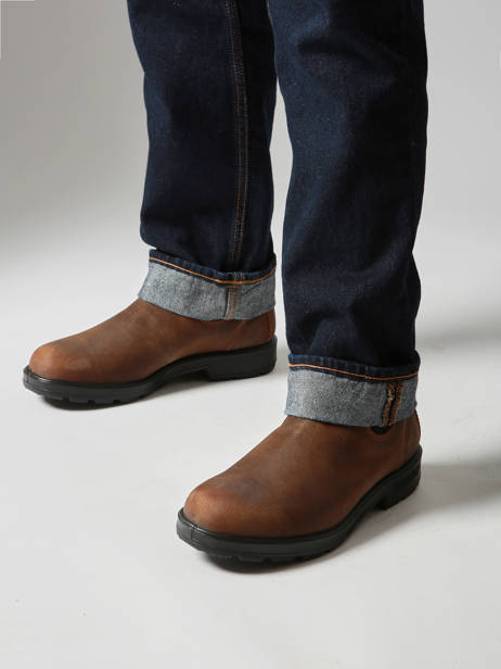 Chelsea Boots Uit Leder Blundstone Bruin men 1911 ander zicht 1