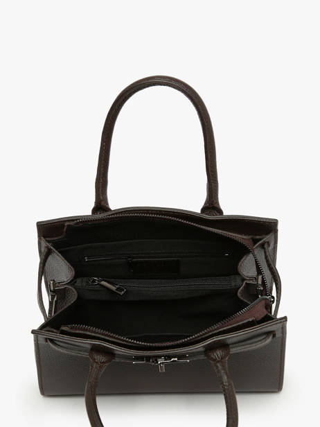 Handtas Caviar Leder Milano Bruin caviar CA24063 ander zicht 3