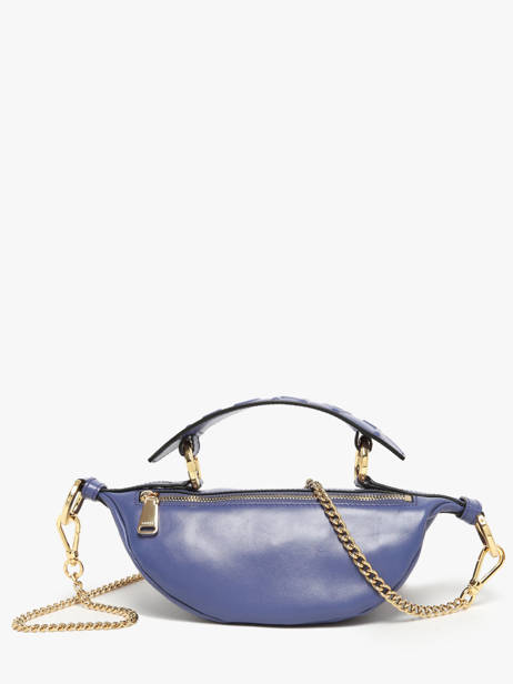 Cross Body Tas Xs Origami Leder Lancel Blauw origami A12526 ander zicht 4