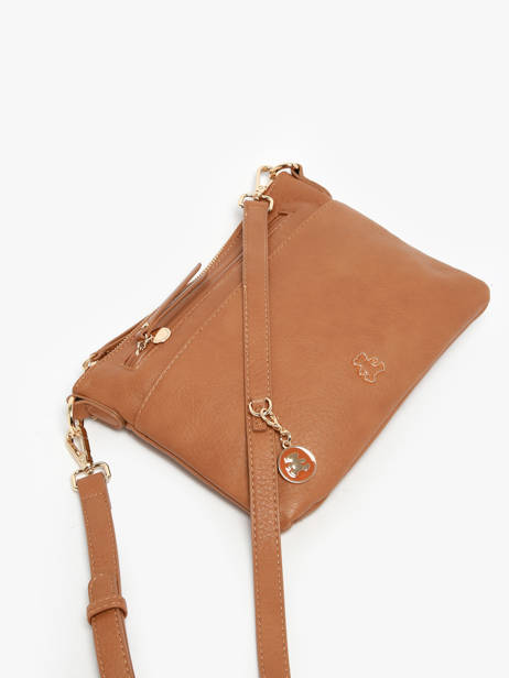 Cross Body Tas Zip Lulu castagnette Bruin zip ZAHARA ander zicht 2