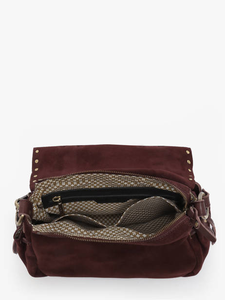 Cross Body Tas Vintage Leder Mila louise Beige vintage 3861VC ander zicht 3