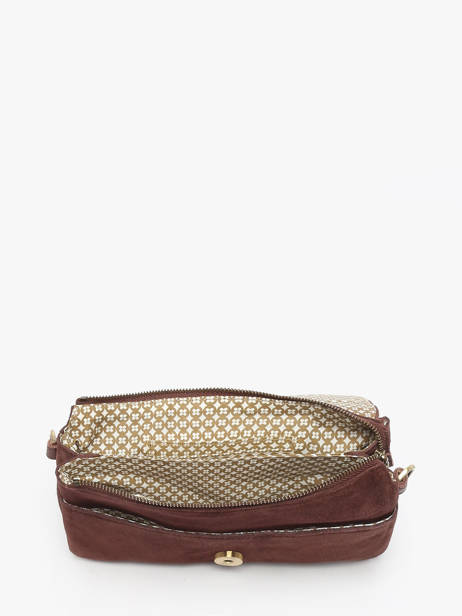 Cross Body Tas Vintage Leder Mila louise Beige vintage 3783VC ander zicht 3